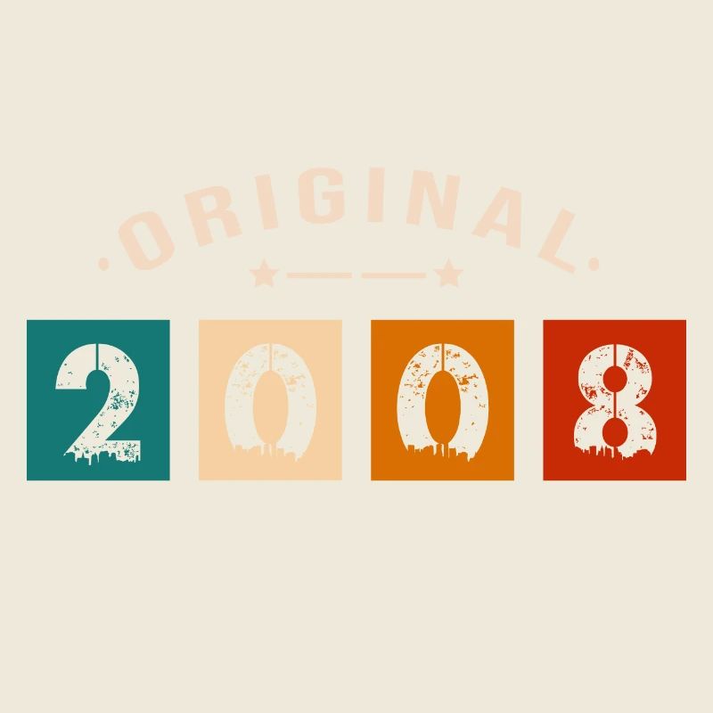 Original 2008 Vintage - Présent D’anniversaire 200