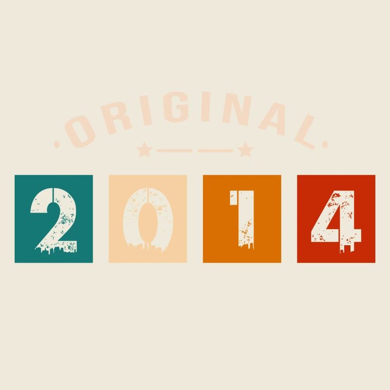 Original 2014 Vintage - Présent D’anniversaire 201