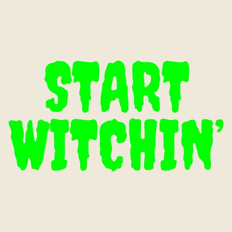 Vert vibrant Sorcière Phrase de début