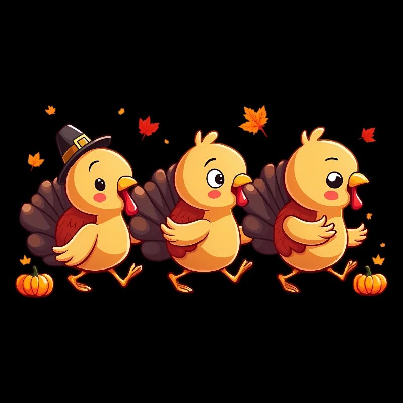 Bébé dinde de Thanksgiving