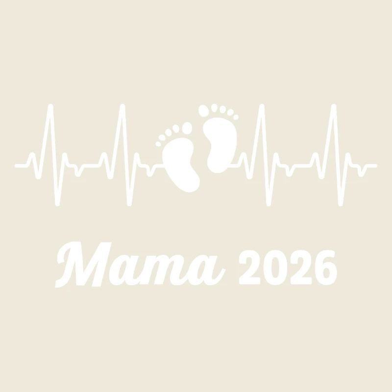 Mama 2026 Loading Werdender Mutter Herzschlag
