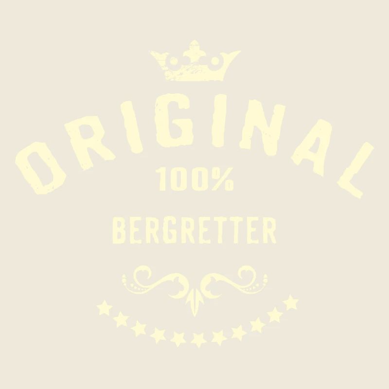 Original 100 Prozent Bergretter - RAHMENLOS creme