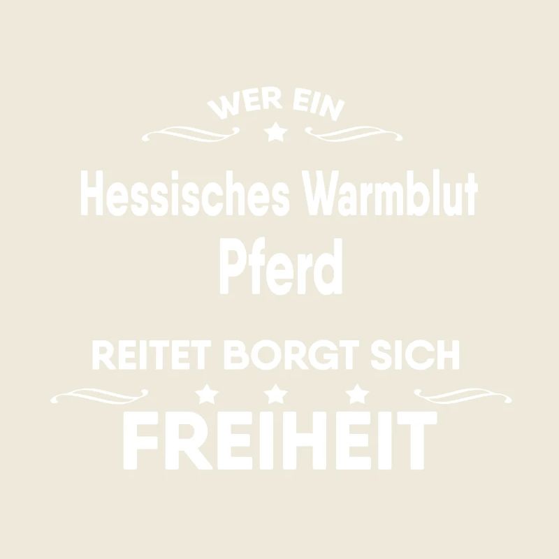 Hessisches Warmblut Pferd Geschenk