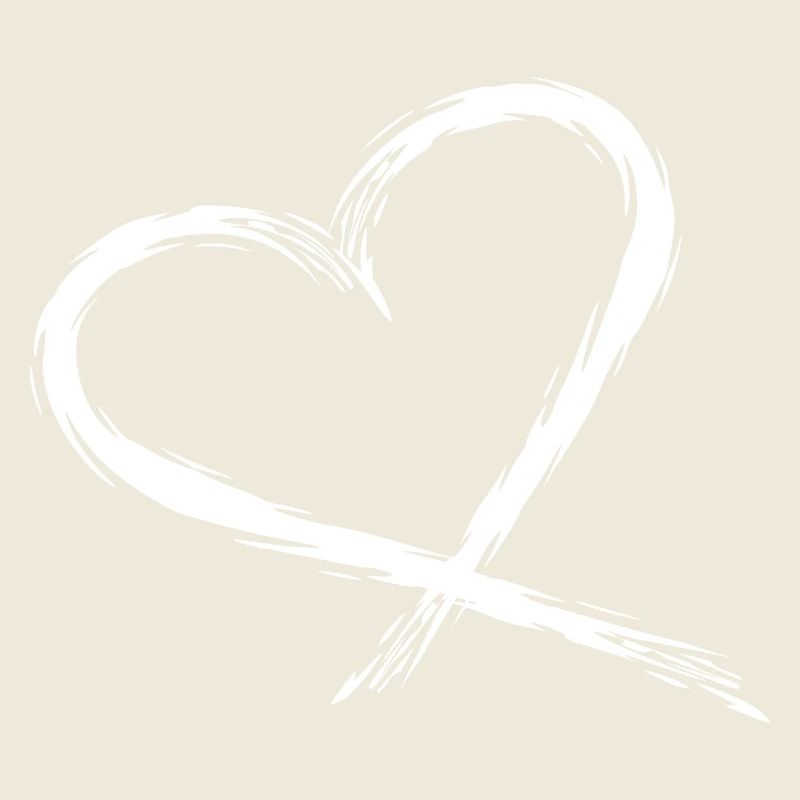 Heart Design Vector White