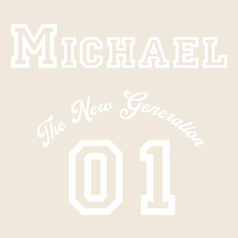 Prénom Michael - « La Nouvelle Génération », Blanc