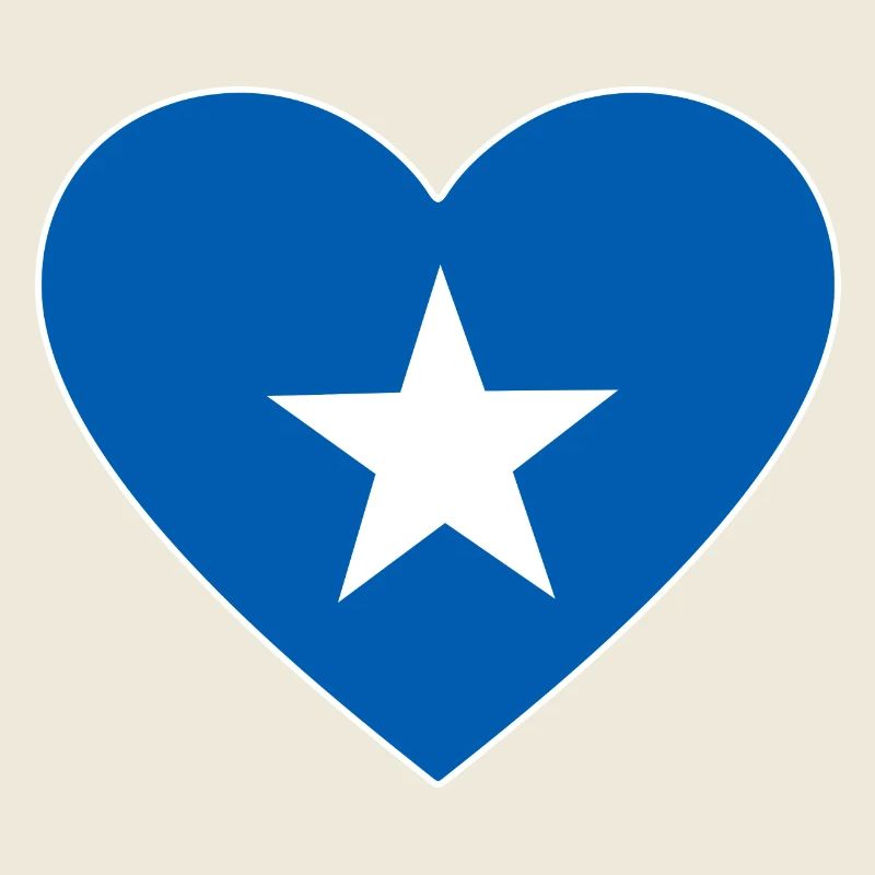 Somalia flag heart