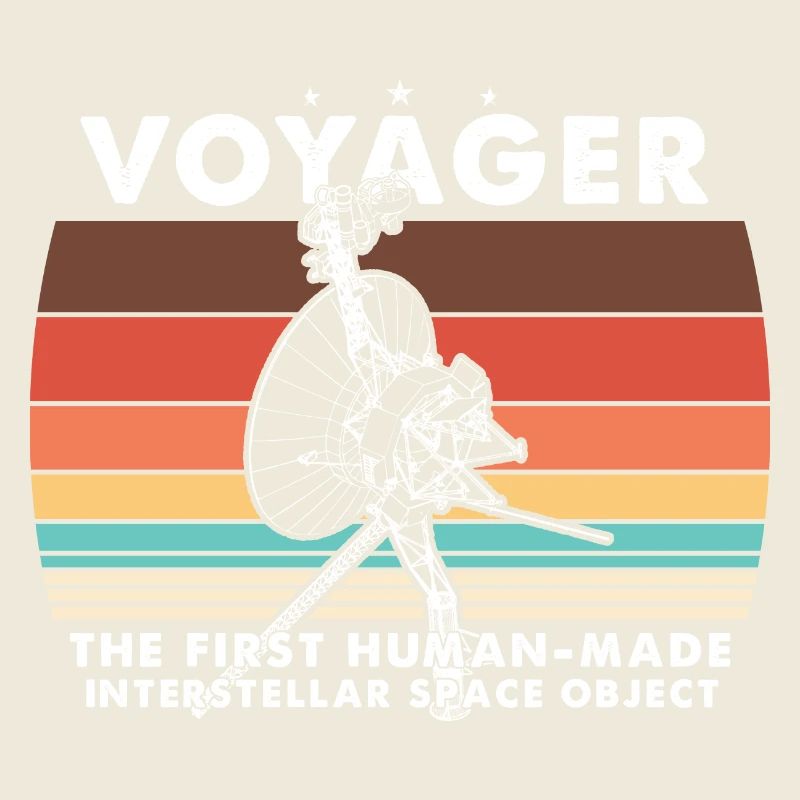 Mission de sonde spatiale rétro Voyager 1977