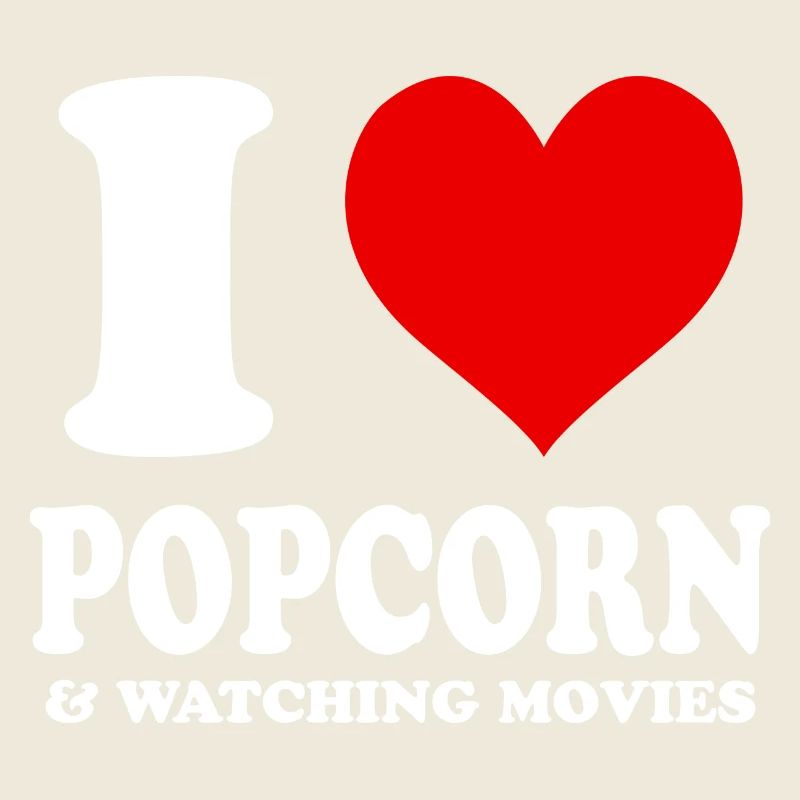 J’adore le pop-corn et regarder des films