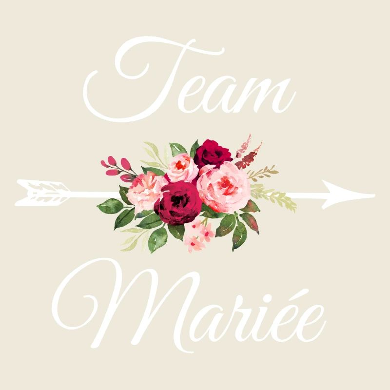 Team La mariée bouquet de fleurs flèche