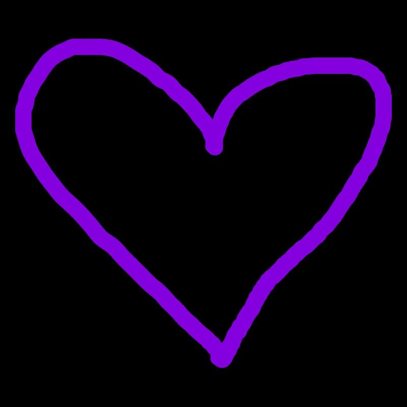 Coeur Violet Idée Cadeau Coeurs Violet