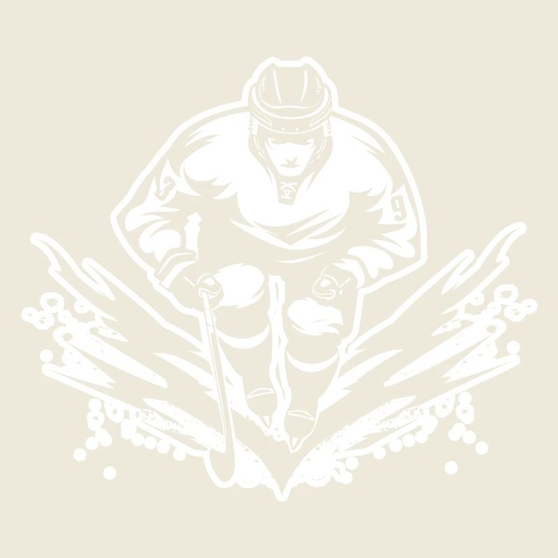 Hockey Player Drawing