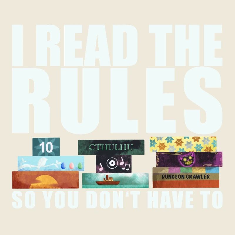Board Games Funny Saying - Rules Read