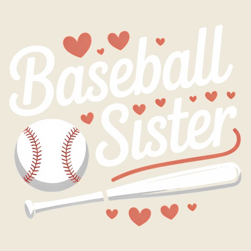 Baseball Saying Sister Funny Baseball Gift