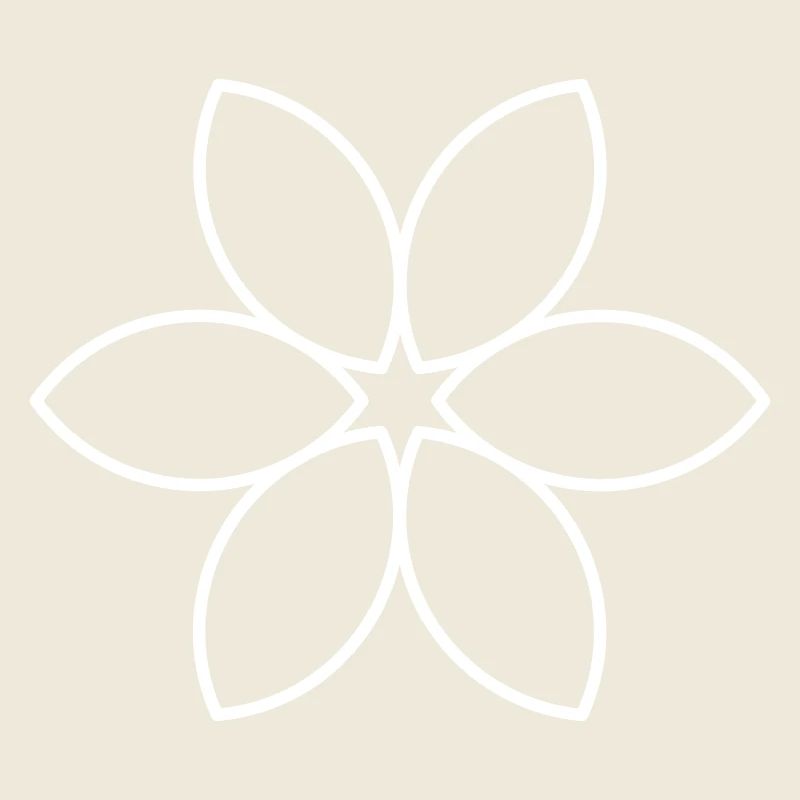 Fleur blanche unie