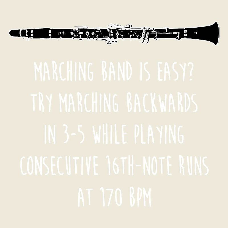 Backward Cadence Marching Tee