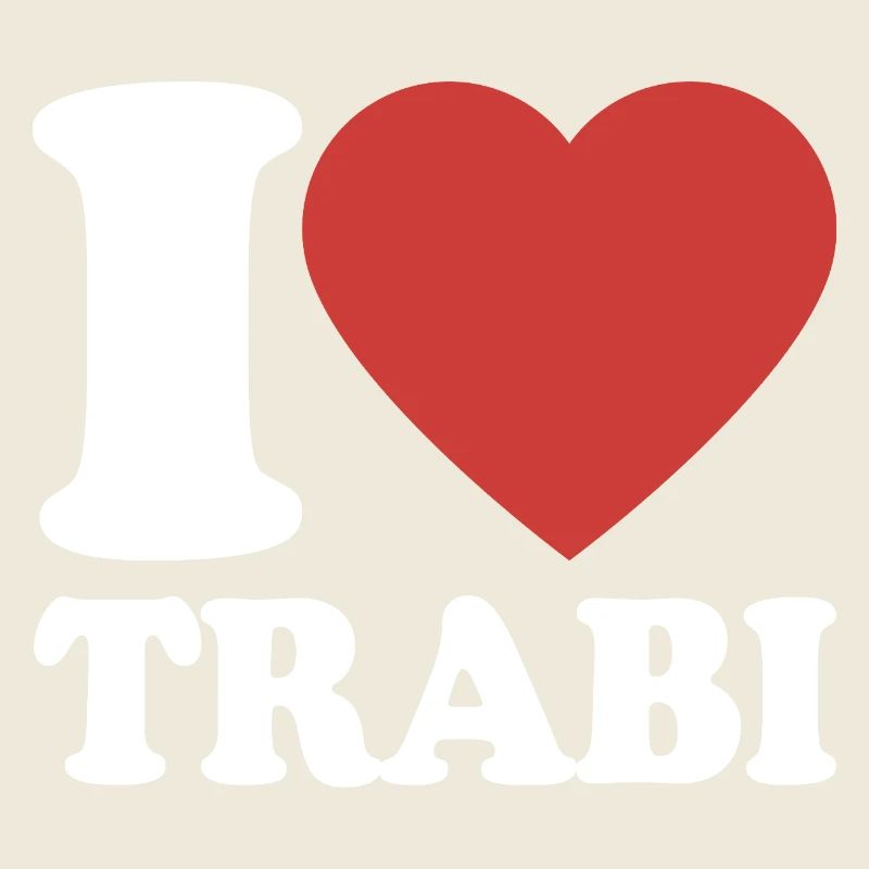 Ich liebe Trabi Herz Retro-Design