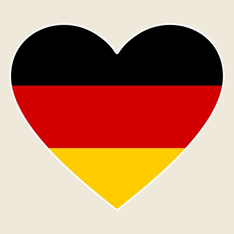 Drapeau du cœur Allemagne