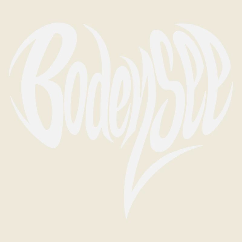 Bodensee Fließendes Lettering