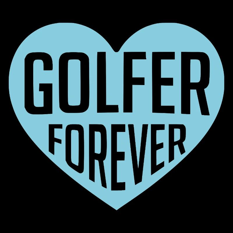 Golfer Forever Herzdesign