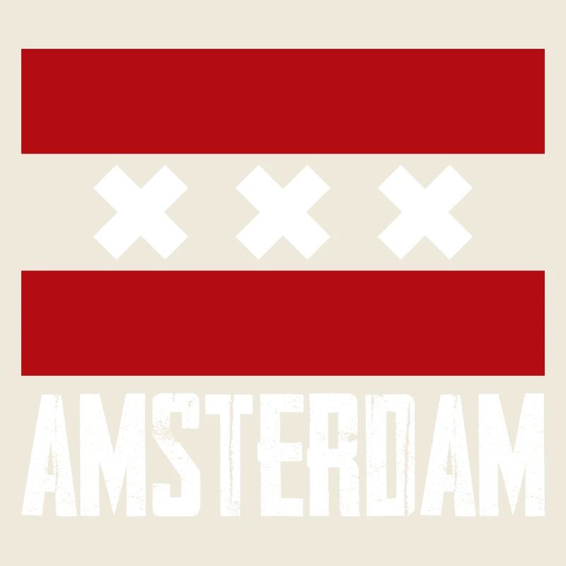 Emblème à rayures X d’Amsterdam