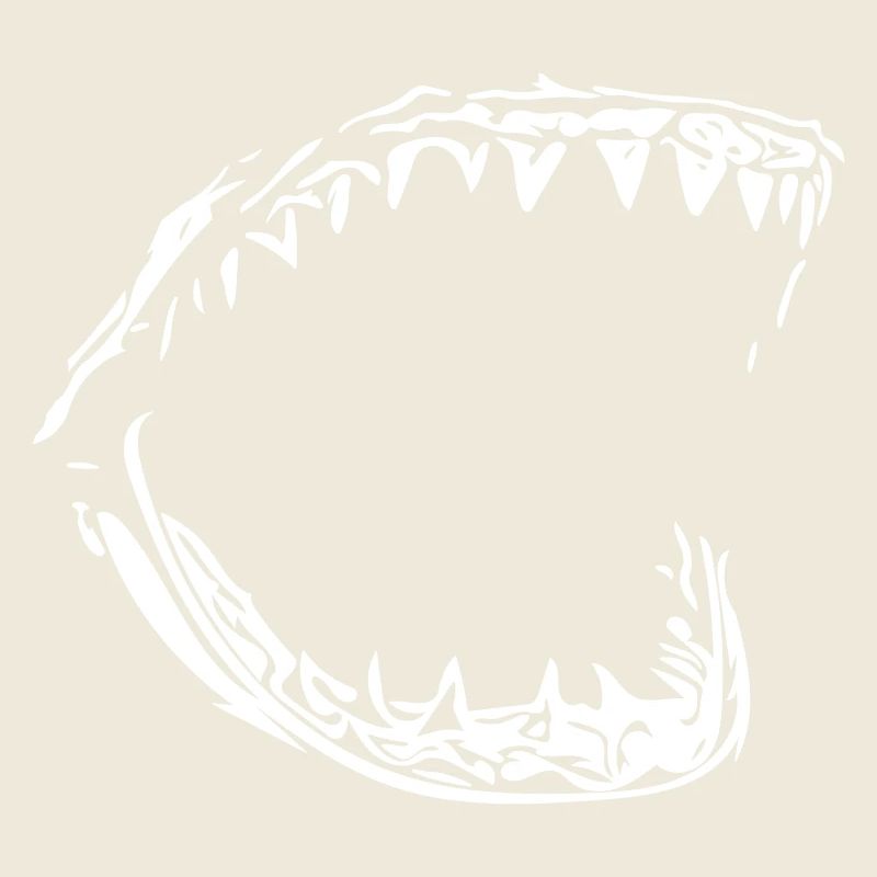 Mors de requin vecteur géant