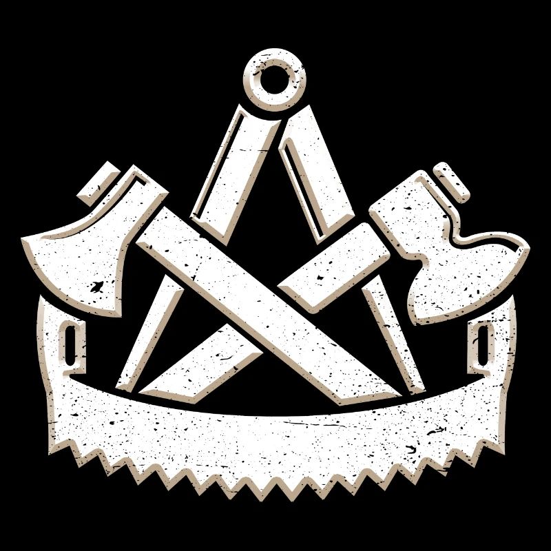 Cool charpentier guilde symbole 3D look grunge