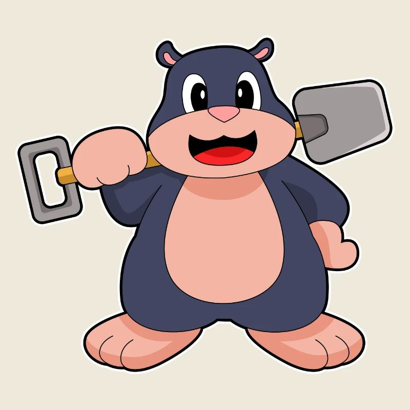 Mole Miner Shovel Mining