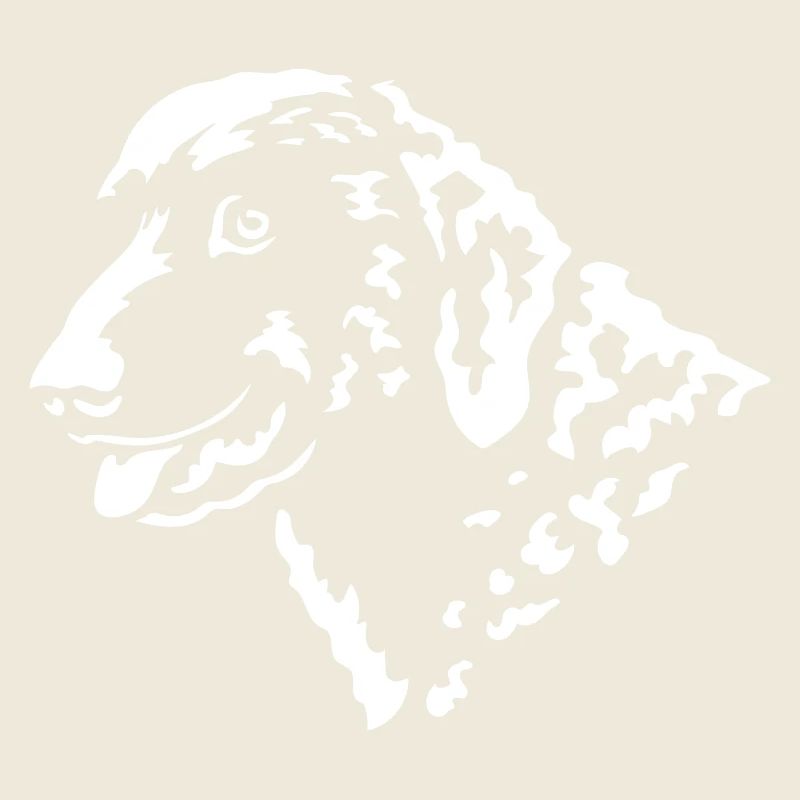 Curly-Coated Retriever Head "Black Edition"