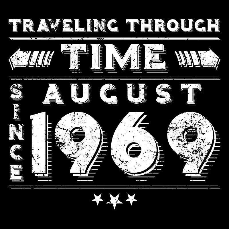 Vintage Zeitreise Geburtstags Design August 1969