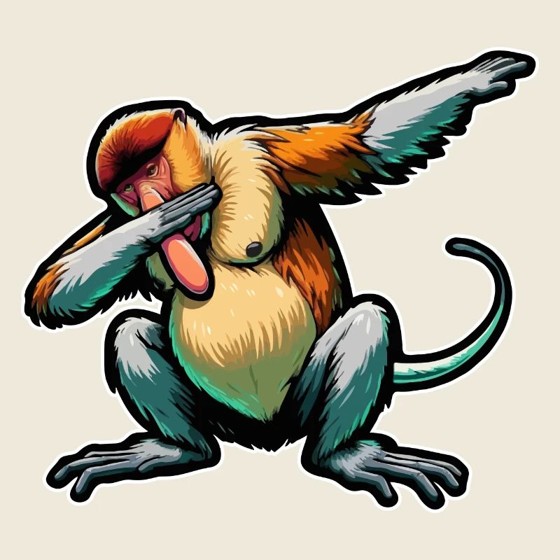 Trompe Singe Dabbing Singe Cadeau Singes
