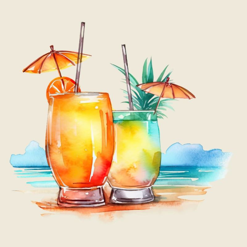 COCKTAIL ON THE BEACH