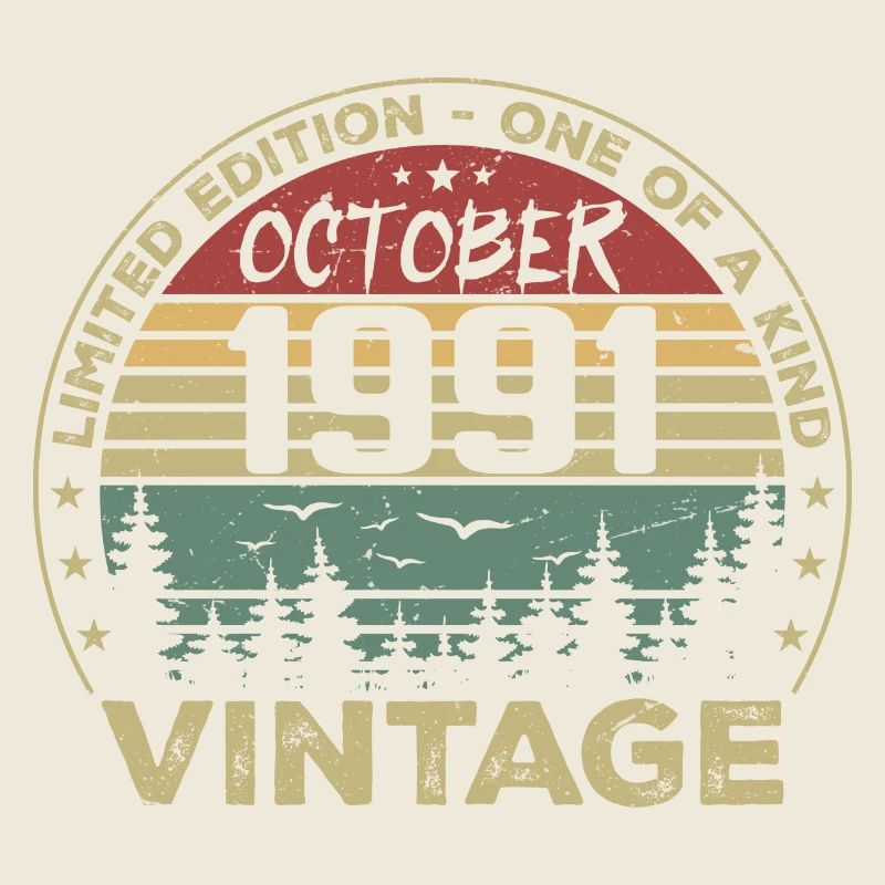 Vintage Anniversary Made in October 1991