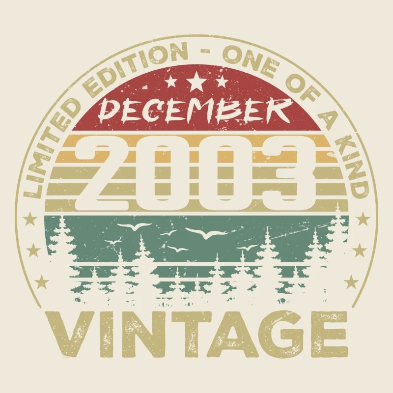 Dezember 2003 Retro Vintage Geburtstagsgeschenk