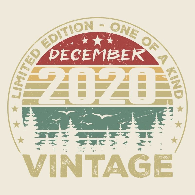 December 2020 Retro Vintage Birthday Gift