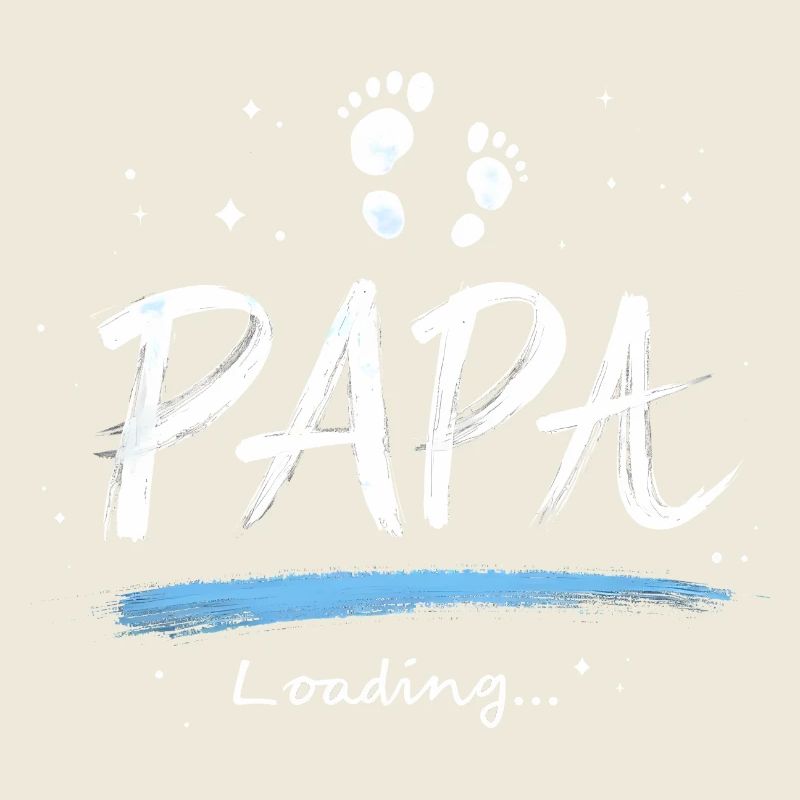 Papa 2025 Loading Geschenk für werdende Väter