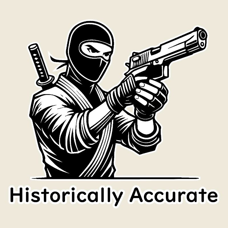 Ninja-Attentäter mit Waffe - Historisch korrekt