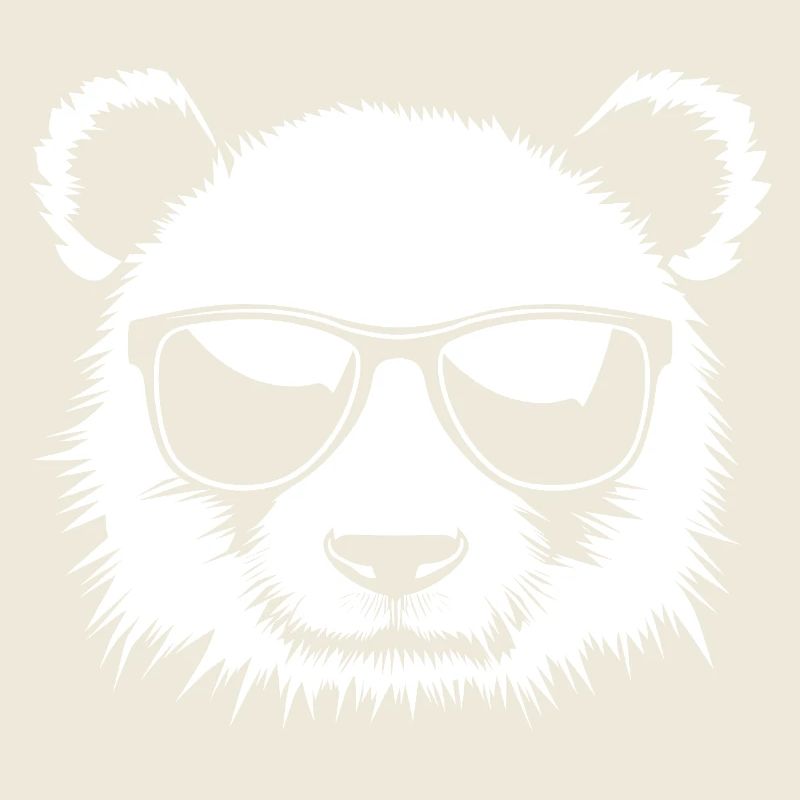 Illustration de lunettes de soleil panda