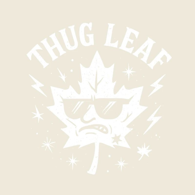 Thug Leaf Happy Fall Harvest Autumn Lover Wortsp