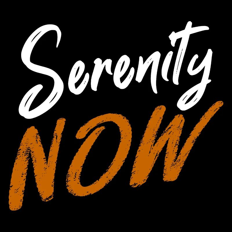 La sérénité maintenant, Typographie à la brosse