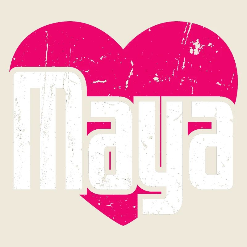J’aime Maya Cœur Rose J’aime Maya