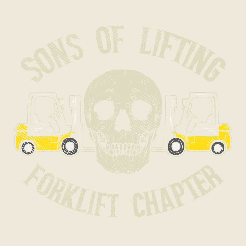 Chapitre Sons of Lifting Forklift Conception de Crâne