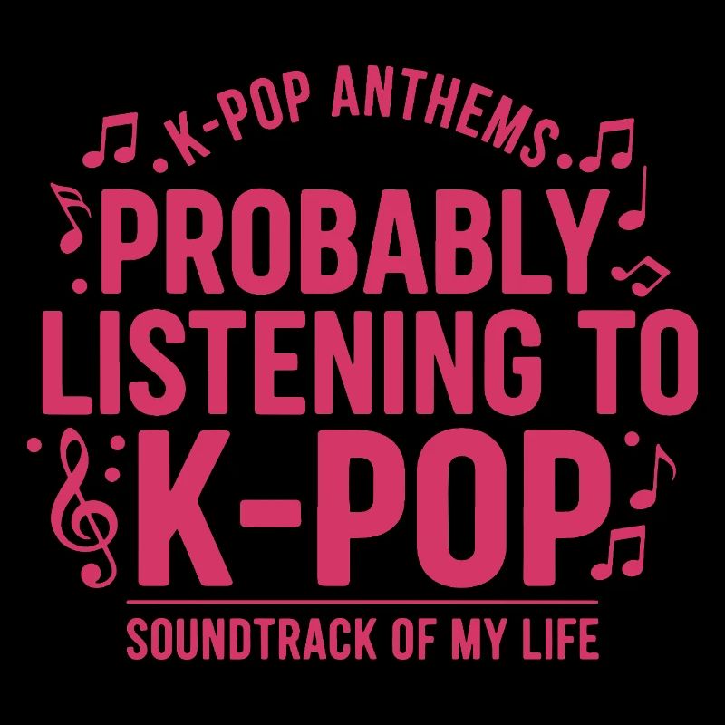 Probablement en train d’écouter la bande originale K-pop de ma vie
