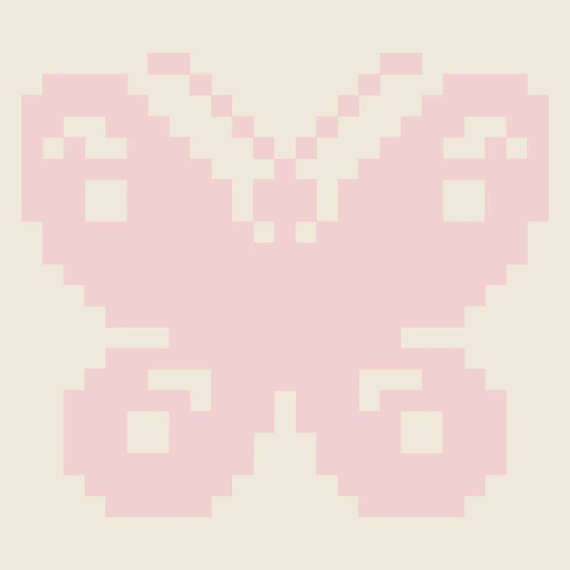 Pixel Pink Butterfly