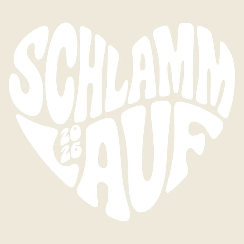 Course de boue 2026 - Forme de cœur - Course de boue 2026