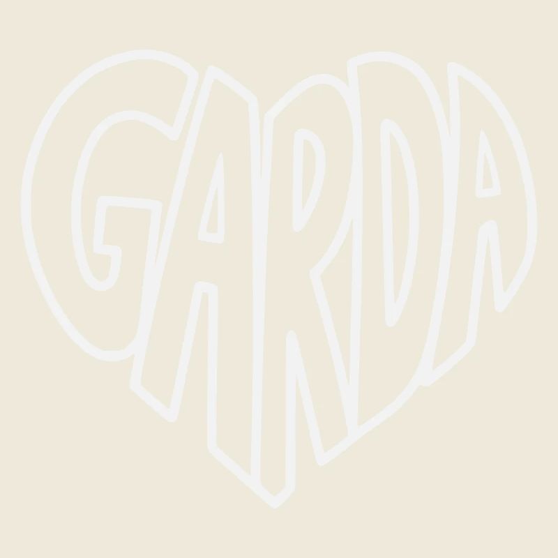 Garda Heart Font Logo
