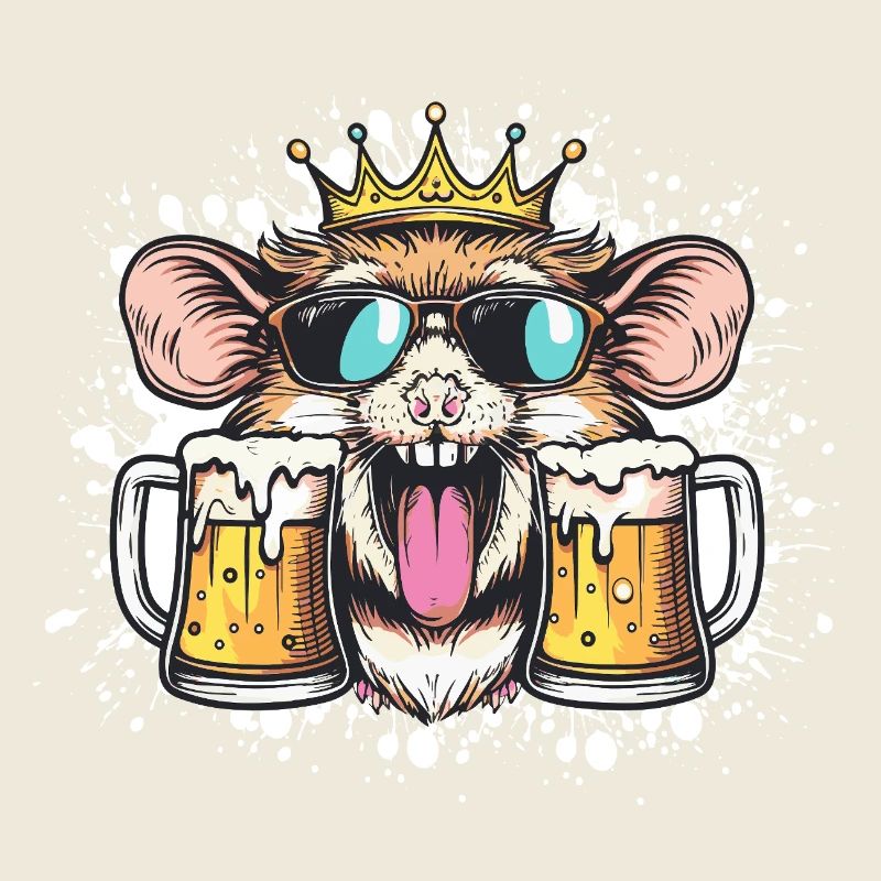 Hamster Beer Funny