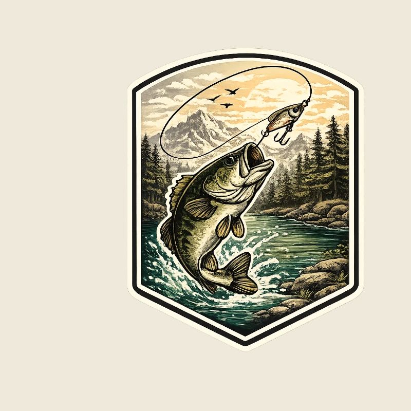 Fischsprung am Bergsee
