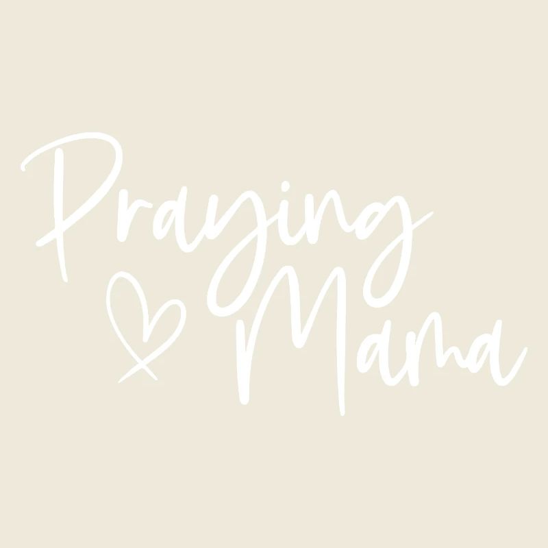 Praying Mama Expression sincère pour les mamans dévouées