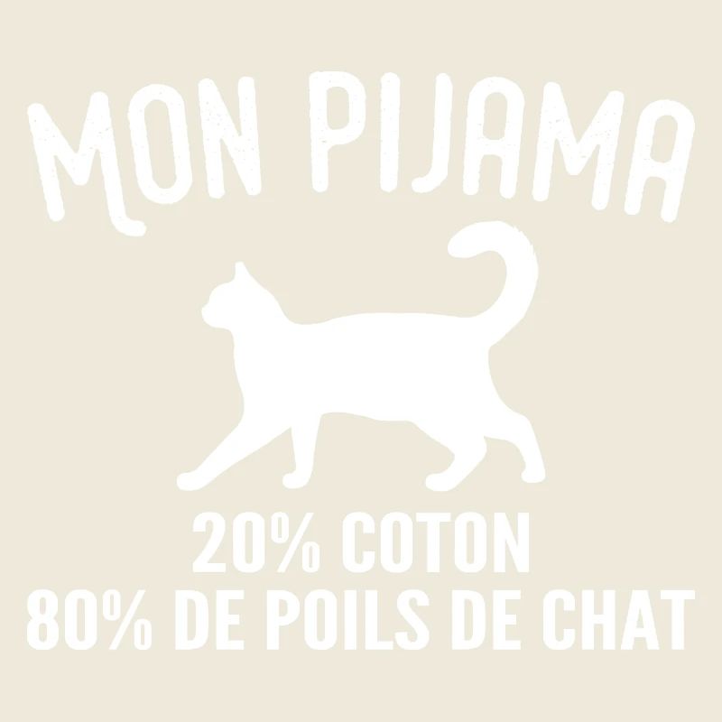 Pyjama De Poils De Chat Humour