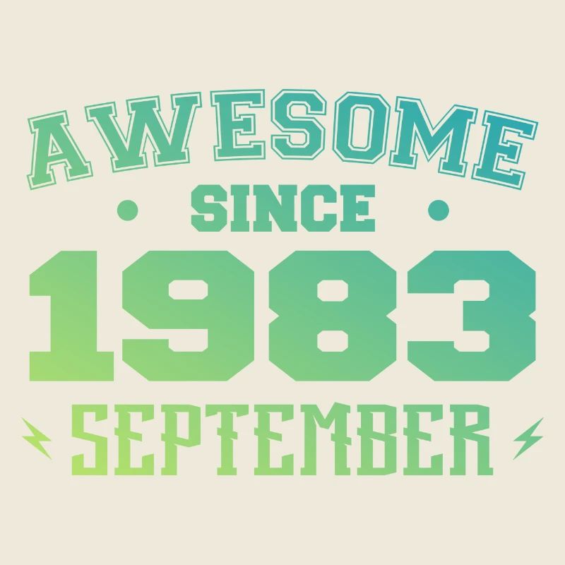 September 1983 Geburtstagsgeschenk September 1983